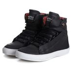 Tênis Sneaker Couro Legitimo Preto - REF: 60130
