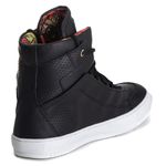 Tênis Sneaker Couro Legitimo Preto - REF: 60130