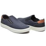 Sapatênis Slip-On Casual Masculino Marinho Lona - Ref: 1003L