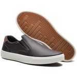 Sapatênis Slip-On Casual Masculino Marrom - Ref: 1003S
