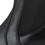 Bota Coturno Chelsea Feminina Couro Legitimo Preto - REF: 6730