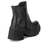 Bota Coturno Chelsea Feminina Couro Legitimo Preto - REF: 6730