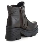 Bota Coturno Chelsea Feminina Couro Legitimo Café - REF: 6731