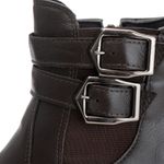 Bota Coturno Chelsea Feminina Couro Legitimo Café - REF: 6731