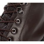 Bota Coturno Feminino Couro Legitimo Café - REF: 6738