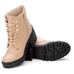 Bota Coturno Feminino Couro Legitimo Rose - REF: 6738