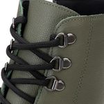 Bota Coturno Feminino Couro Legitimo Verde - REF: 6738