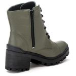 Bota Coturno Feminino Couro Legitimo Verde - REF: 6738