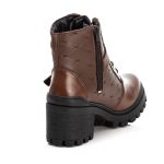 Bota Coturno Feminino Couro Legitimo Mouro - REF: 6742