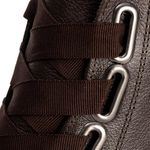 Bota Coturno Feminino Couro Legitimo Café - REF: 6744