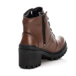 Bota Coturno Feminino Couro Legitimo Mouro - REF: 6744