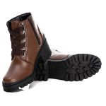 Bota Coturno Feminino Couro Legitimo Mouro - REF: 6744