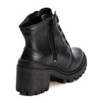 Bota Coturno Feminino Couro Legitimo Preto - REF: 6744