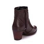 Bota Coturno Feminino Couro Legitimo Café - REF: 6807