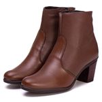 Bota Coturno Feminino Couro Legitimo Mouro - REF: 6807