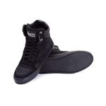Tênis Sneaker Couro Legitimo Preto - REF: 10300