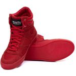 Tênis Sneaker Couro Legitimo Vermelho - REF: 10300