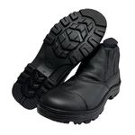 Bota de Segurança Unissex T-Box 02 Preta em Couro, Cano Médio com Elástico Lateral – CA 45.651 