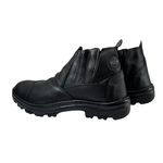 Bota de Segurança Unissex T-Box 02 Preta em Couro, Cano Médio com Elástico Lateral – CA 45.651 