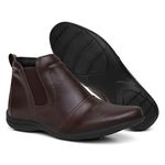 Bota Feminina Confortável - Café