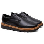 Oxford Masculino Sintético C/ Cadarços - 4003 Preto