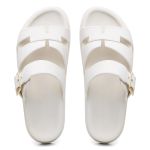 Sandália Feminina Casual C/ Ajuste Lateral - Branco