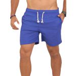 Short Linho Masculino Bermudinha - Azul