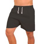 Short Linho Masculino Bermudinha - Preto