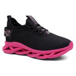 Tênis Feminino Ref RACERFEM / PRETO-ROSA