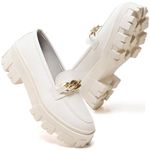 Mocassim Feminino Branco Tratorado