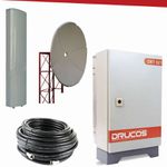 Repetidor Celular Drucos 850Mhz 05 Watts 95dB - Kit Completo 