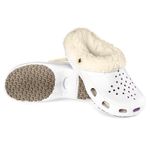 Babuche Antiderrapante Com Pelo BB33 Branco Soft Works