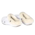 Babuche Antiderrapante Com Pelo BB33 Branco Soft Works