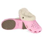 Babuche Antiderrapante Com Pelo BB33 Rosa Soft Works