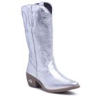 Bota Feminina Country Texana Prata Bordada