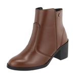 Bota Cano Baixo Caramelo
