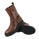 Coturno Biker Boots Caramelo