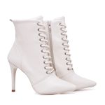 Bota Cano Médio Cadarço Off White Cecilia