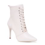 Bota Cano Médio Cadarço Off White Cecilia