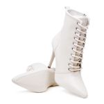 Bota Cano Médio Cadarço Off White Cecilia