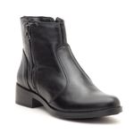 Bota Feminina Couro Cano Curto Preta