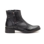 Bota Feminina Couro Cano Curto Preta