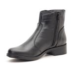Bota Feminina Couro Cano Curto Preta