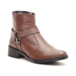 Bota Biker Boots Couro Cano Curto Chocolate