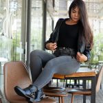 Bota Biker Boots Couro Cano Curto Preta