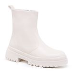 Coturno Feminino Chelsea Off White