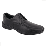 Sapato Social Casual Cadarço Preto