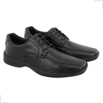 Sapato Social Casual Cadarço Preto