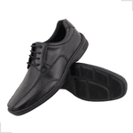 Sapato Social Casual Cadarço Preto