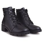 BOTA COTURNO FEMININA COURO M001